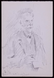 Portræt af en Beresford Pit af Francis Wilfred Lawson