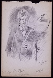 Portræt af Alec Miller af Francis Wilfred Lawson