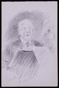 Portræt af Alfred Powell af Francis Wilfred Lawson
