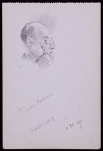 Portræt af Arthur Rackham af Francis Wilfred Lawson