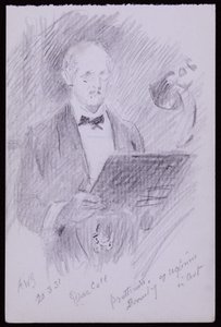 Portræt af DS MacColl af Francis Wilfred Lawson