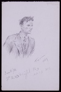 Portræt af Dr.DWD Wright af Francis Wilfred Lawson