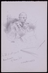 Portræt af Edwin Lutyens af Francis Wilfred Lawson