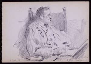 Portræt af Ernest Jackson af Francis Wilfred Lawson