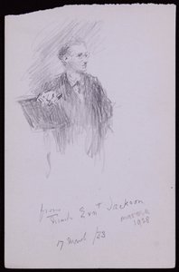Portræt af Ernest Jackson af Francis Wilfred Lawson