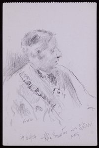 Portræt af FL Griggs af Francis Wilfred Lawson