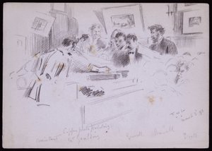 Portræt af F. Demonstration Goulding af Francis Wilfred Lawson