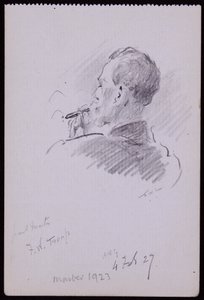 Portræt af Francis Troup af Francis Wilfred Lawson