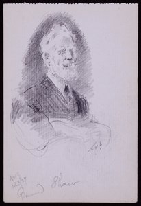 Portræt af George Bernard Shaw af Francis Wilfred Lawson