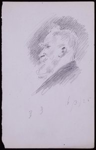 Portræt af George Bernard Shaw af Francis Wilfred Lawson