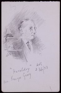 Portræt af George Kruger Gray af Francis Wilfred Lawson