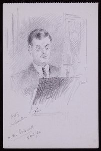 Portræt af HB Cresswell af Francis Wilfred Lawson