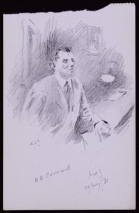 Portræt af HB Cresswell af Francis Wilfred Lawson