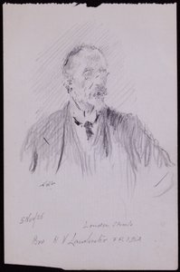 Portræt af HV Lanchester af Francis Wilfred Lawson
