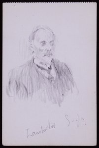 Portræt af HV Lanchester af Francis Wilfred Lawson