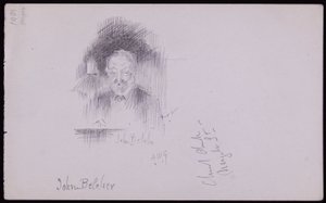 Portræt af John Belcher af Francis Wilfred Lawson