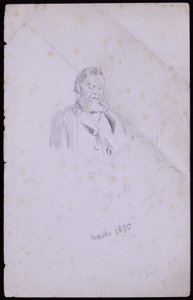 Portræt af John Brett af Francis Wilfred Lawson