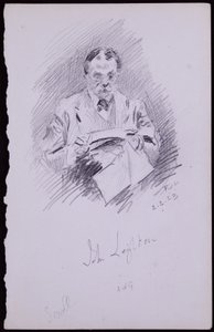 Portræt af John Leighton af Francis Wilfred Lawson