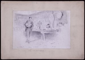 Portræt af Karl Krall af Francis Wilfred Lawson