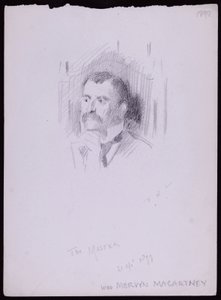 Portrait of Mervyn Macartney af Francis Wilfred Lawson