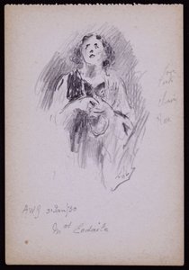 Portræt af fru Arundel Esdaile af Francis Wilfred Lawson