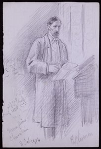 Portræt af Philip Norman af Francis Wilfred Lawson