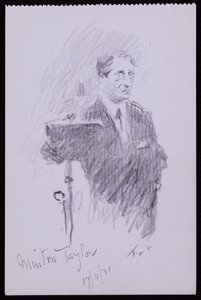 Portræt af R Minton Taylor af Francis Wilfred Lawson