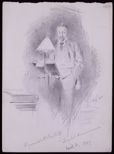 Portræt af Reginald Blomfield af Francis Wilfred Lawson