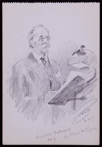 Portræt af Reginald Hallward af Francis Wilfred Lawson