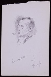 Portræt af S Nicholson Babb af Francis Wilfred Lawson