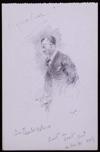 Portræt af Sir Charles Holmes af Francis Wilfred Lawson