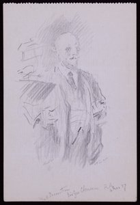 Portræt af Sir George Clausen af Francis Wilfred Lawson