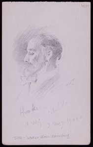 Portræt af TM Rooke af Francis Wilfred Lawson