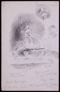 Portræt af Thomas Okey af Francis Wilfred Lawson