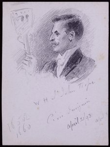 Portræt af WH St John Hope af Francis Wilfred Lawson