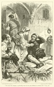 Hun fandt ham sovende så dybt, at hun havde lidt svært ved at vække ham af Francis Wilfred Lawson