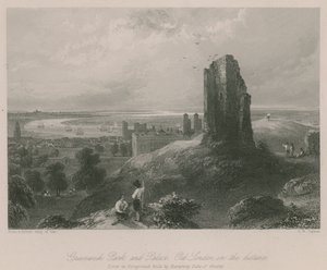 Greenwich Park og Palace, Old London i det fjerne af Francis William Topham