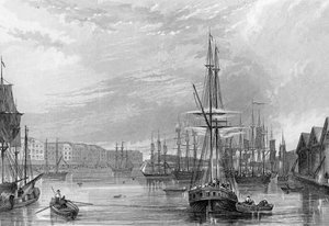 West India Dock, illustration fra 