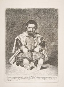 En dværg en dværg kendt som El Primo efter Diego Velázquez, 1778. af Francisco de Goya