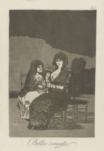 Gode ​​tips. (Pretty Teachings.), pl. 15 fra serien The Caprices af Francisco de Goya