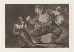 Bobalic?n (Simpleton), også kendt som After Vice Comes Fornicio (After Vice Comes Fornication), fra serien Los absurdities (Los proverbios) af Francisco de Goya