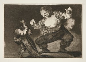 Bobalic?n (Simpleton), pl. 4 fra serien Los proverbios af Francisco de Goya