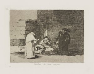 Kvindes velgørenhed. (En kvinde af Francisco de Goya