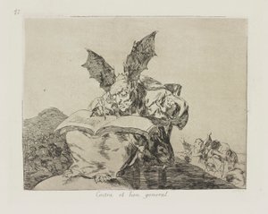 Mod det almene bedste. (Mod det fælles bedste.), pl. 71 fra serien The Disasters of War af Francisco de Goya