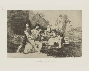helbrede dem, og ? en anden. (Få dem godt, og videre til det næste.), pl. 20 fra serien The Disasters of War af Francisco de Goya