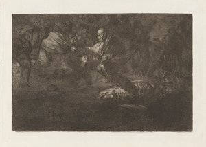 Gud skaber dem, og de slutter sig sammen (God Creates Them and They Join Up Together), fra serien Los disparates (Los proverbios) af Francisco de Goya