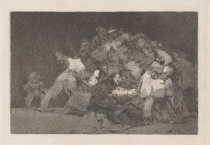 General Folly, også kendt som One of the Cat and the Dress of a Devotee, fra serien Los disparate (Ordsprogene) af Francisco de Goya