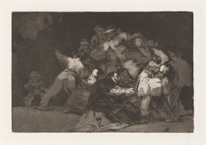 General Folly, også kendt som The Claws of a Cat and the Dress of a Devotee, fra serien Los disparate (Ordsprogene) af Francisco de Goya