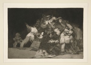 Uensartet generel (General Folly), pl. 9 fra serien Los proverbios af Francisco de Goya