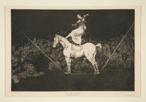 Disparate puntual (Punctual Folly), unummereret plade fra serien Los proverbios af Francisco de Goya